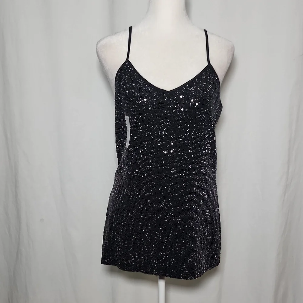 Express Glittery Black Camisole